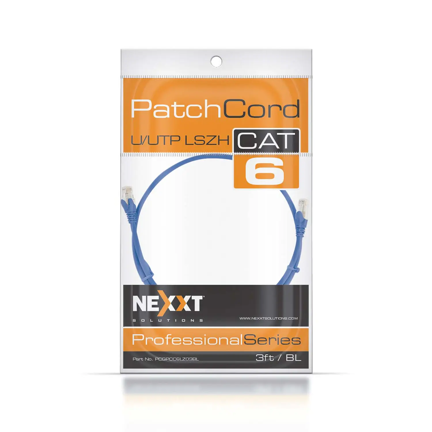 Cable de Red Nexxt Solutions PCGPCC6ALZ07BL, Patch Cord Cat 6A, RJ45, 2,1m, U/UTP, 26AWG, LSZH, Azul 2