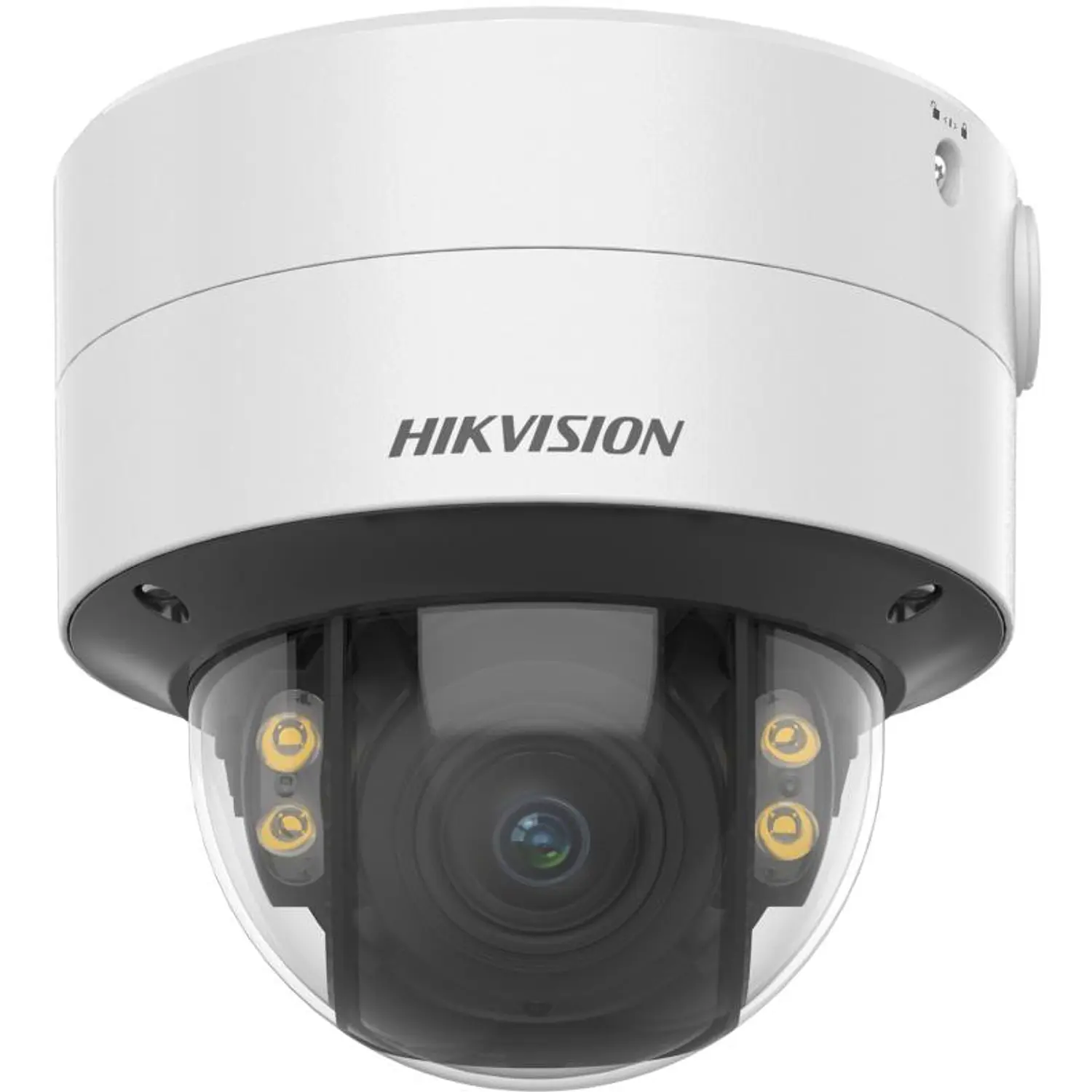 Hikvision ColorVu DS-2CD2747G2-LZS, Cámara Domo IP 4MP, 3.6-9mm, Luz LED 40m, PoE, IP67/IK10, Blanco 1