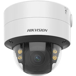 Hikvision ColorVu DS-2CD2747G2-LZS, Cámara Domo IP 4MP, 3.6-9mm, Luz LED 40m, PoE, IP67/IK10, Blanco