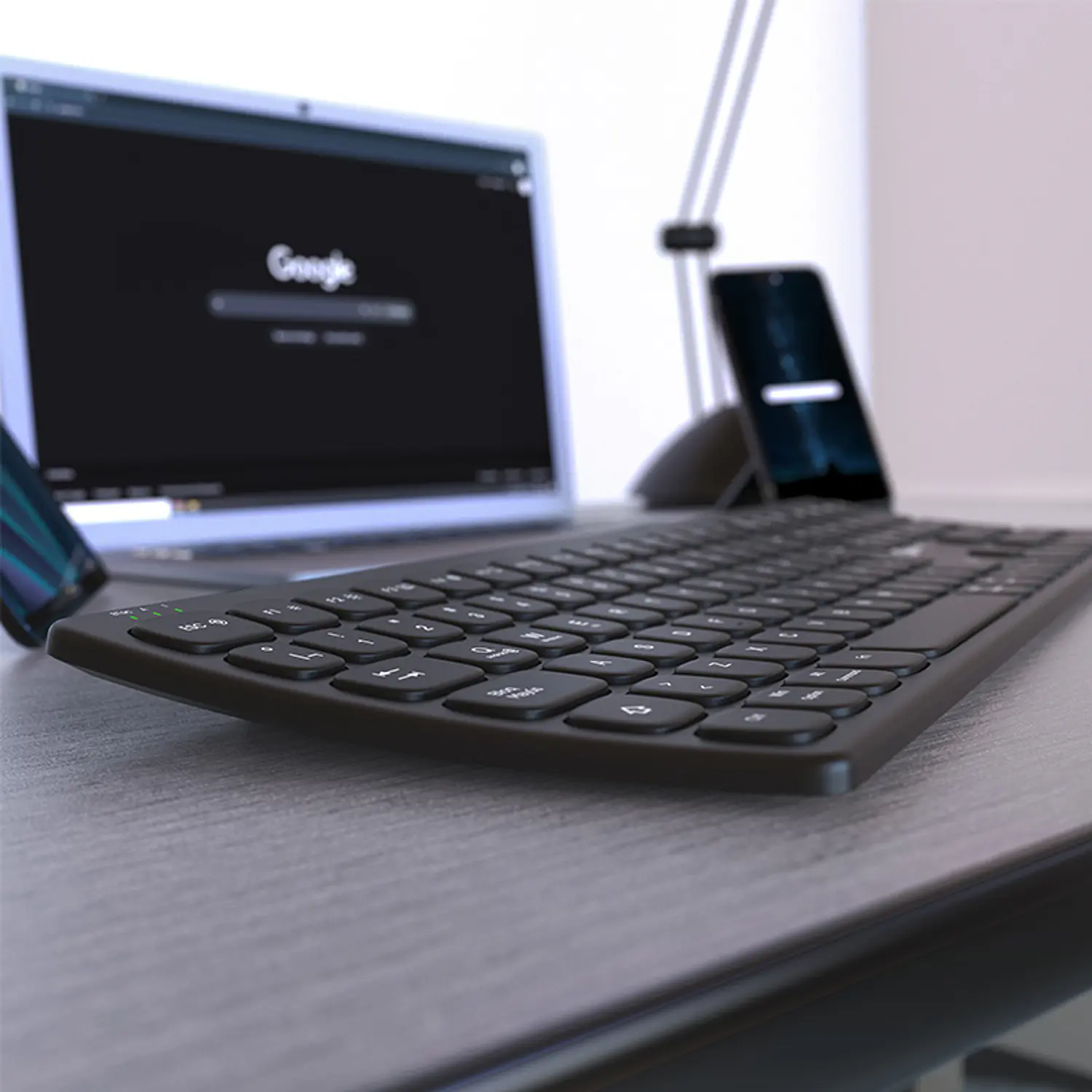 Klip Xtreme KBK-900 Teclado Ergonómico Curvo CurveLink, Bluetooth v5.0, 2.4 GHz, USB-C, 112 Teclas, Negro 10