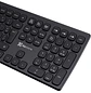 Klip Xtreme KBK-900 Teclado Ergonómico Curvo CurveLink, Bluetooth v5.0, 2.4 GHz, USB-C, 112 Teclas, Negro - Miniatura 3