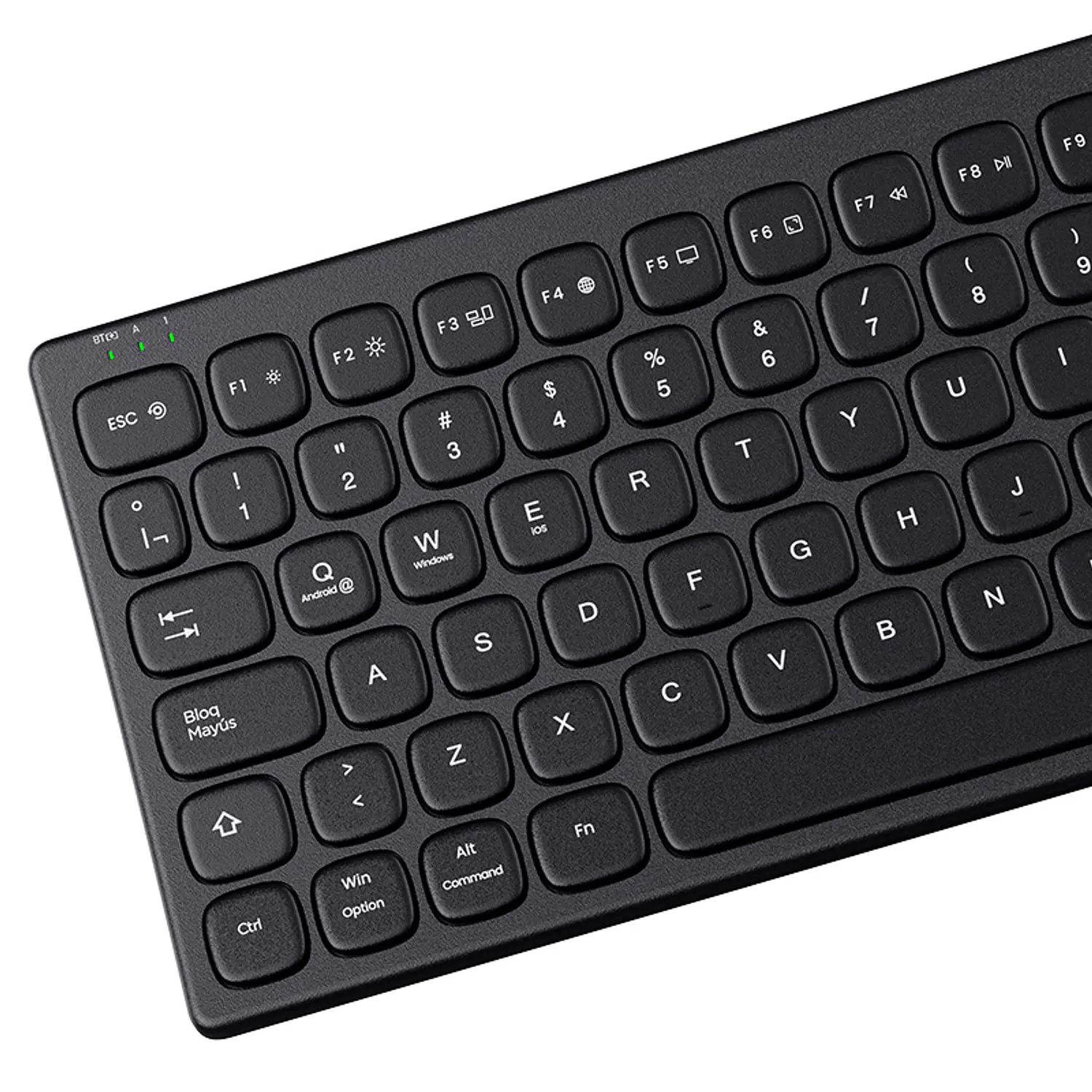 Klip Xtreme KBK-900 Teclado Ergonómico Curvo CurveLink, Bluetooth v5.0, 2.4 GHz, USB-C, 112 Teclas, Negro 2