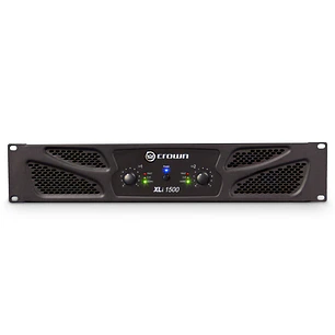 Crown XLi 1500, Amplificador de Potencia Profesional, 2 Canales, 450W por Canal a 4Ω, 900W Bridge, XLR, RCA, Negro
