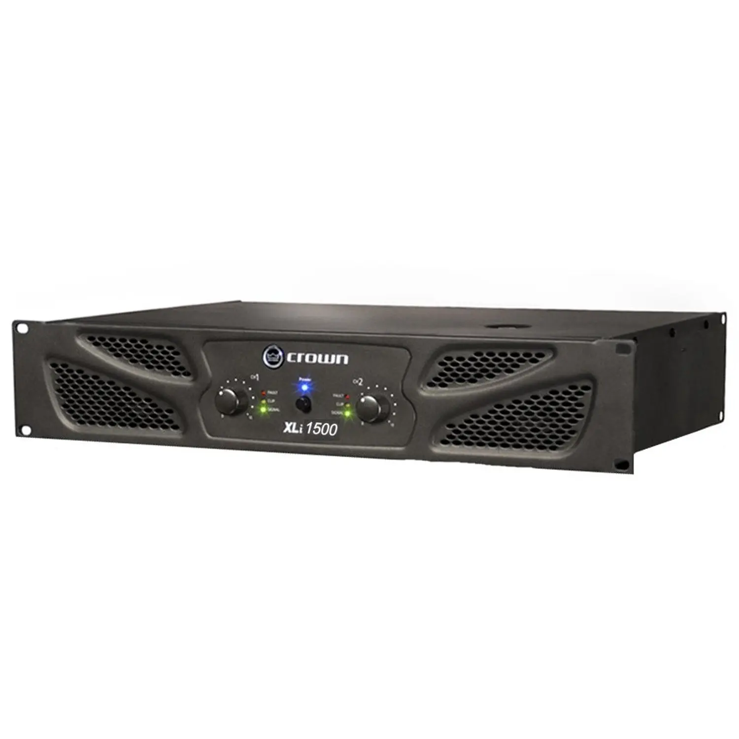 Crown XLi 1500, Amplificador de Potencia Profesional, 2 Canales, 450W por Canal a 4Ω, 900W Bridge, XLR, RCA, Negro 1