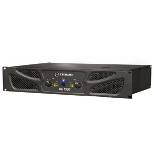 Crown XLi 1500, Amplificador de Potencia Profesional, 2 Canales, 450W por Canal a 4Ω, 900W Bridge, XLR, RCA, Negro