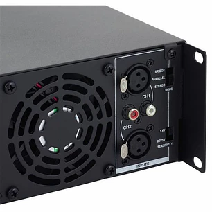 Crown XLi 2500, Amplificador de Potencia Profesional, 2 Canales, 750W por Canal a 4Ω, 1500W Bridge a 8Ω, XLR, RCA, Negro