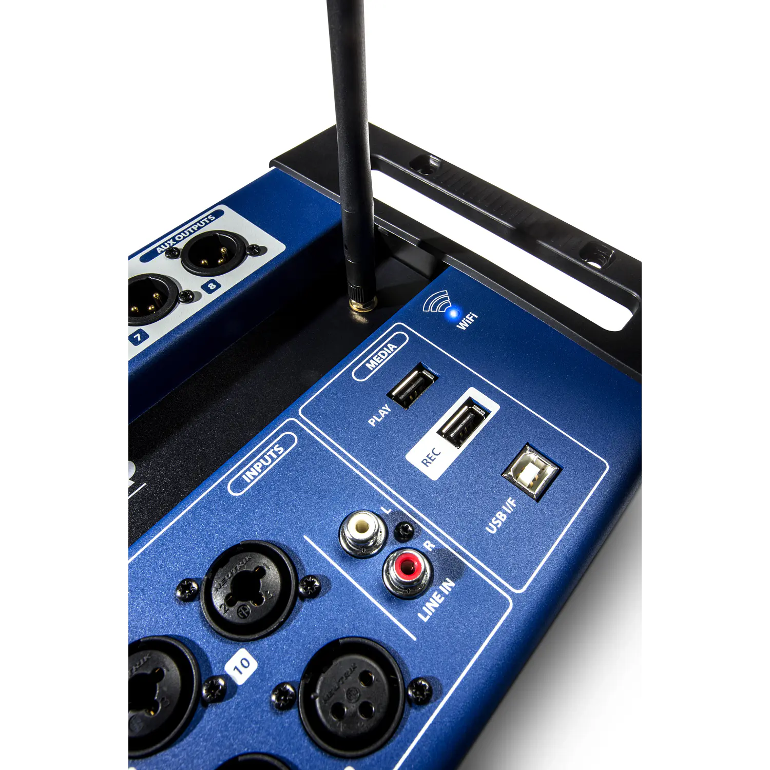 Soundcraft Ui24R, Mezcladora Digital de 24 Canales, Wi-Fi Dual Band, Grabación Multipista USB, 20 Preamplificadores Studer, Rack 4U, Azul/Negro 5