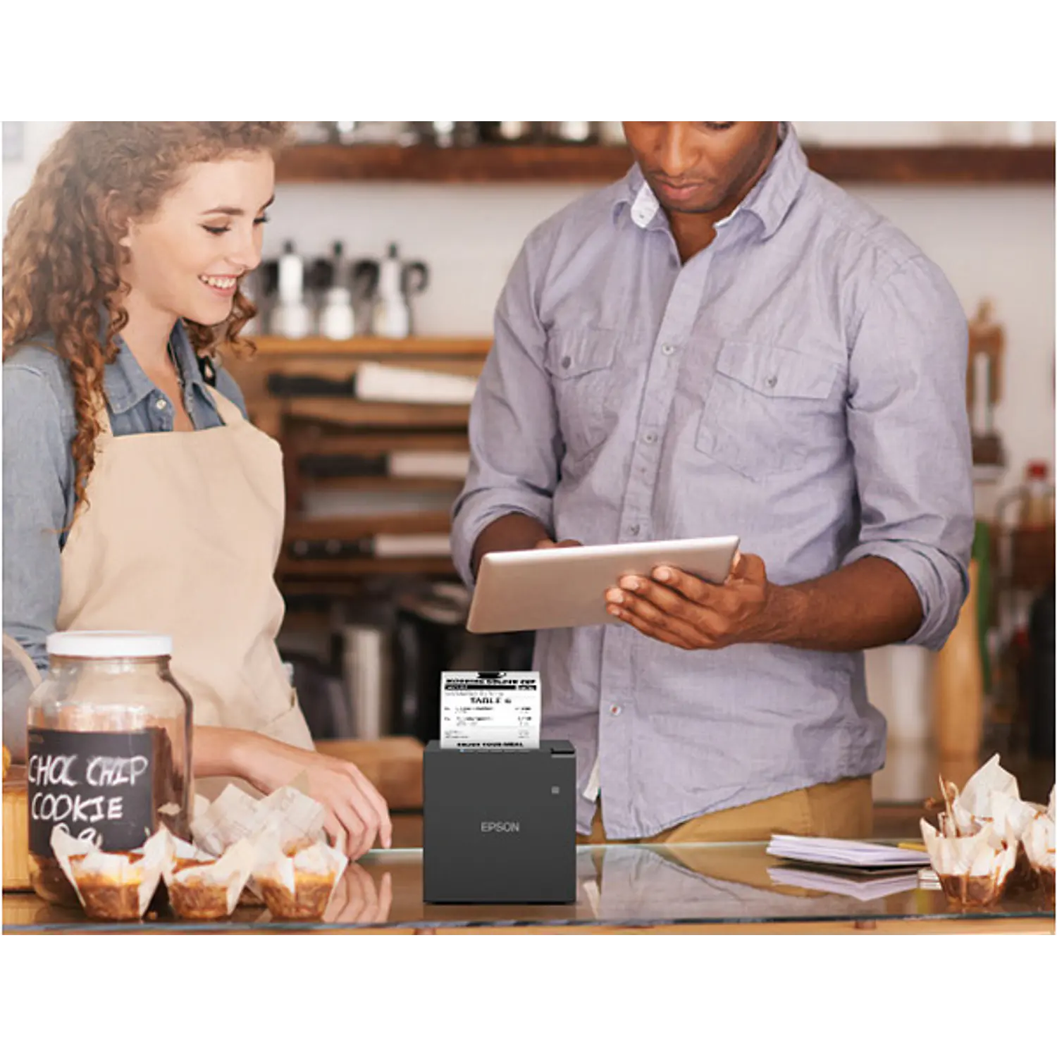 Epson TM-m30III C31CK50052, Impresora Térmica POS 80 mm, Wi-Fi, Bluetooth 5.0, Ethernet, USB-C, 300 mm/s, 203 dpi, Negro 3