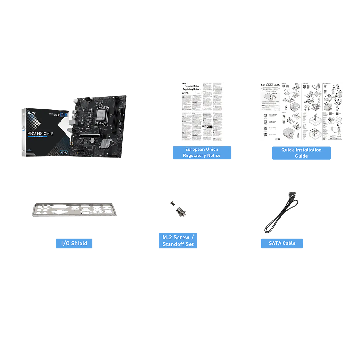 MSI PRO H810M-E, Placa Madre Micro-ATX, Intel H810, Socket LGA1851, DDR5 Hasta 128GB, PCIe 5.0, M.2 Gen4, LAN 2.5G, HDMI, DisplayPort, Negro 7