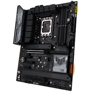 ASUS TUF GAMING Z790-PLUS WIFI, Placa Madre ATX, Intel Z790, Socket LGA1700, DDR5 Hasta 192GB, PCIe 5.0, 4 M.2 Gen4, Wi-Fi 6E, Bluetooth 5.3, LAN 2.5G, USB-C 20Gbps, Negro