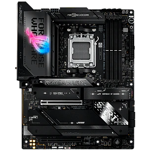 ASUS ROG STRIX X870E-E GAMING WIFI, Placa Madre ATX, AMD X870E, Socket AM5, DDR5 Hasta 256GB, PCIe 5.0, 5 M.2, Wi-Fi 7, Bluetooth 5.4, LAN 5GbE, 2 USB4 40Gbps, Negro