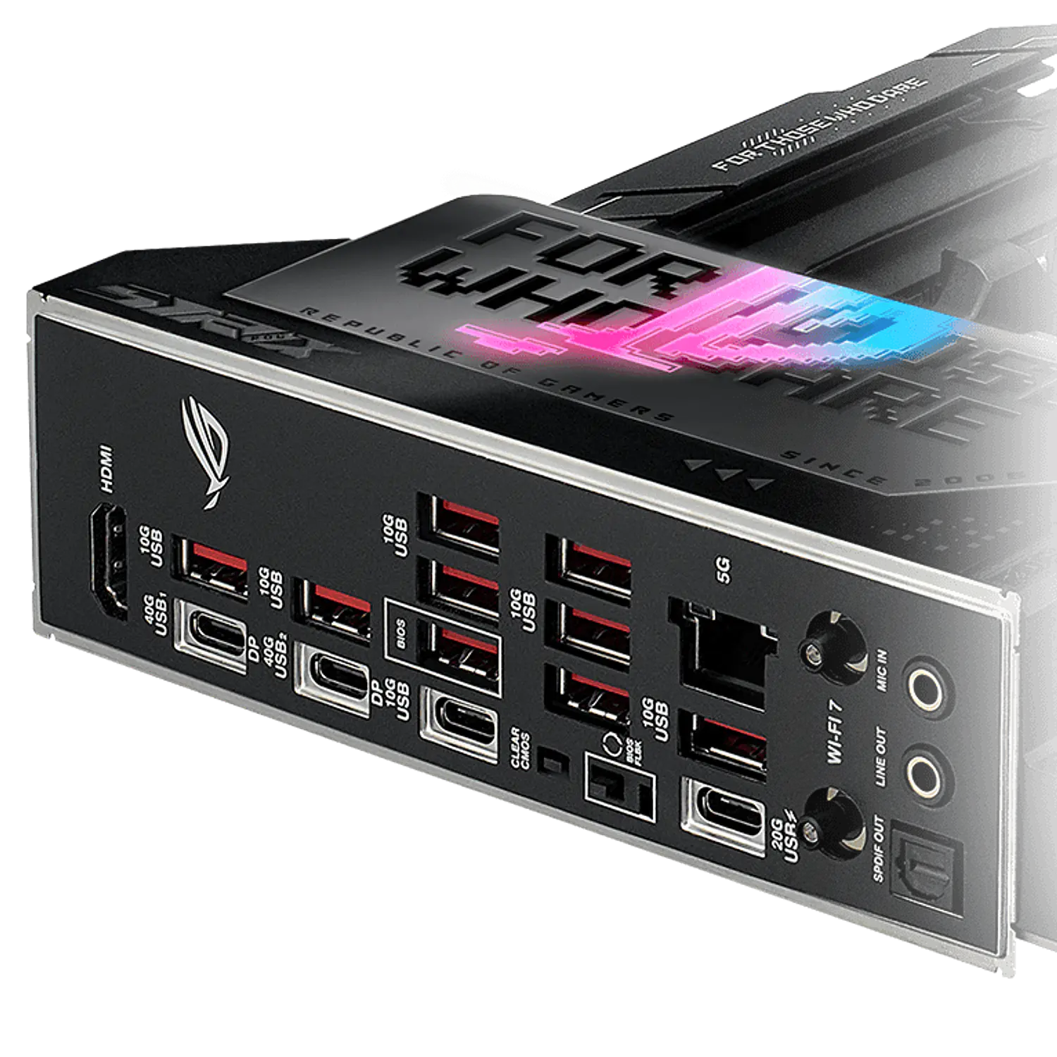 ASUS ROG STRIX X870E-E GAMING WIFI, Placa Madre ATX, AMD X870E, Socket AM5, DDR5 Hasta 256GB, PCIe 5.0, 5 M.2, Wi-Fi 7, Bluetooth 5.4, LAN 5GbE, 2 USB4 40Gbps, Negro 7