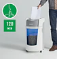 Leitz IQ OptiMax Office P5, Destructora de Papel, Microcorte 10 Hojas, 35L, Blanco/Gris - Miniatura 7