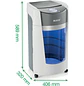 Leitz IQ OptiMax Office P5, Destructora de Papel, Microcorte 10 Hojas, 35L, Blanco/Gris - Miniatura 5