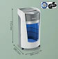 Leitz IQ OptiMax Office P5, Destructora de Papel, Microcorte 10 Hojas, 35L, Blanco/Gris - Miniatura 12