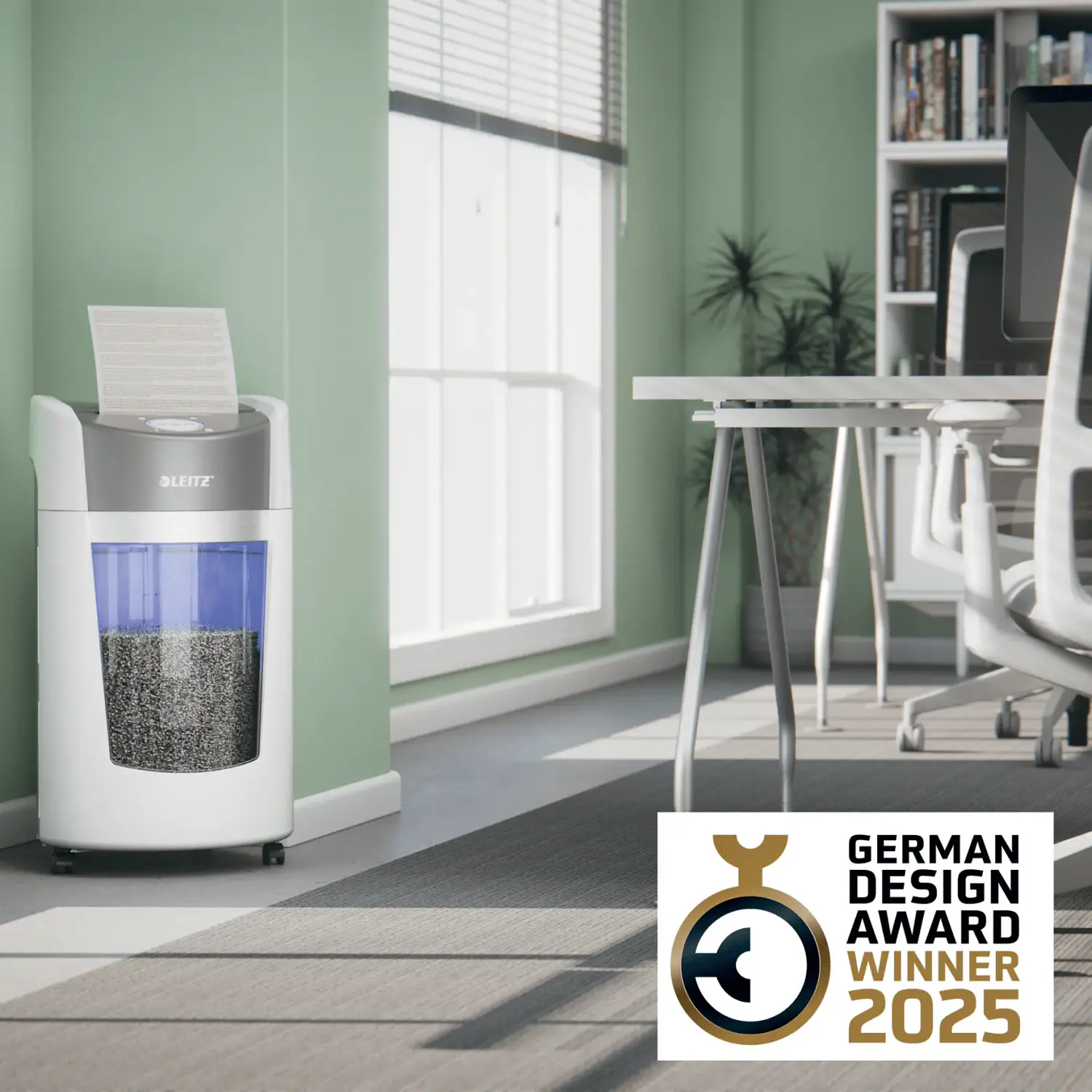 Leitz IQ OptiMax Office P5, Destructora de Papel, Microcorte 10 Hojas, 35L, Blanco/Gris 10