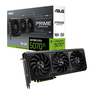ASUS Prime GeForce RTX 5070 Ti OC 90YV0MF0-M0AA00, Tarjeta de Video, 16GB GDDR7, PCIe 5.0, Triple Ventilador, Negro