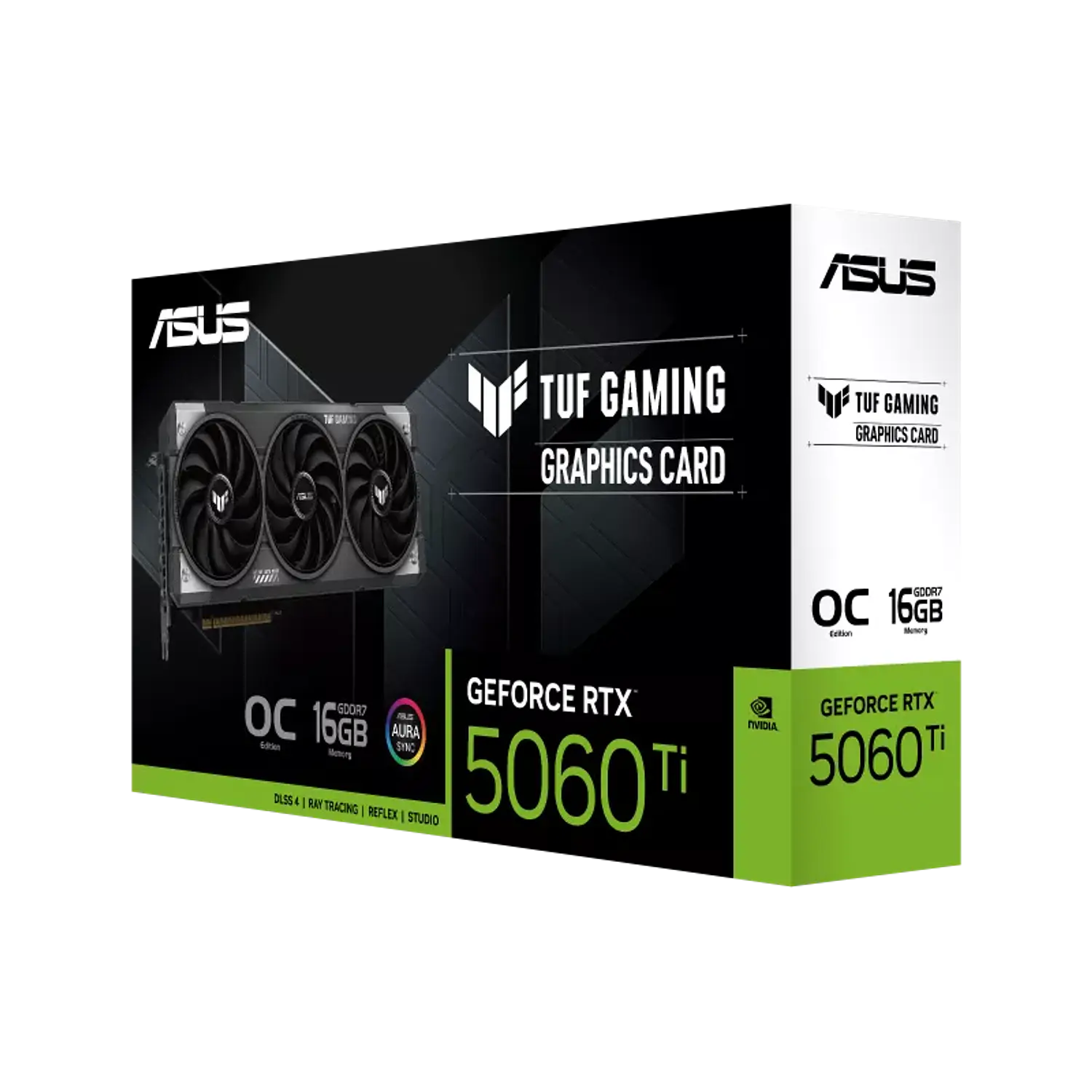 ASUS TUF Gaming GeForce RTX 5060 Ti OC 90YV0MG0-M0AA00, Tarjeta de Video, 16GB GDDR7, PCIe 5.0, Triple Ventilador, ARGB 12