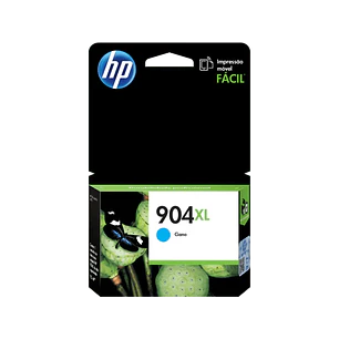 HP 904XL T6M04AL, Cartucho de Tinta Cian Original, Alto Rendimiento, 4ml, 825 Páginas