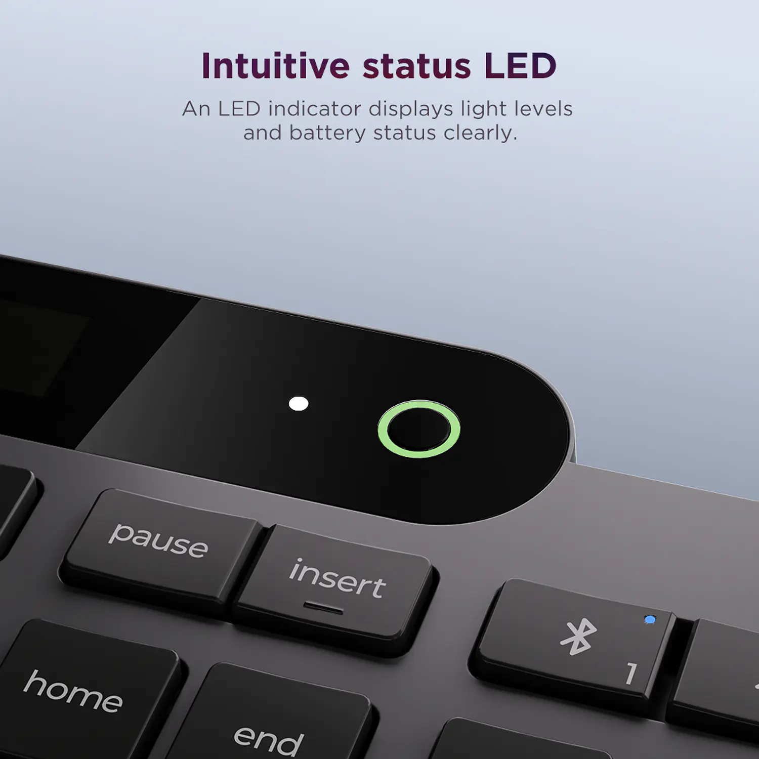 Lenovo Self-Charging 4Y41R69496, Teclado Inalámbrico Autorrecargable, Bluetooth 5.1, Español Latinoamérica, Negro 16