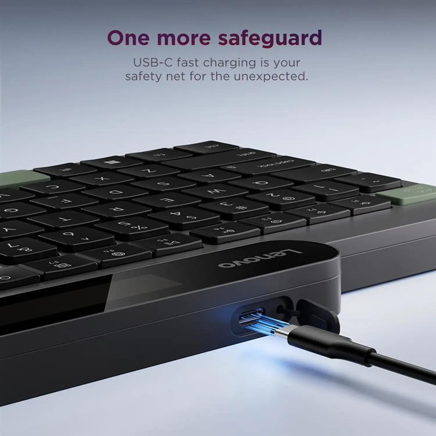 Lenovo Self-Charging 4Y41R69496, Teclado Inalámbrico Autorrecargable, Bluetooth 5.1, Español Latinoamérica, Negro 17