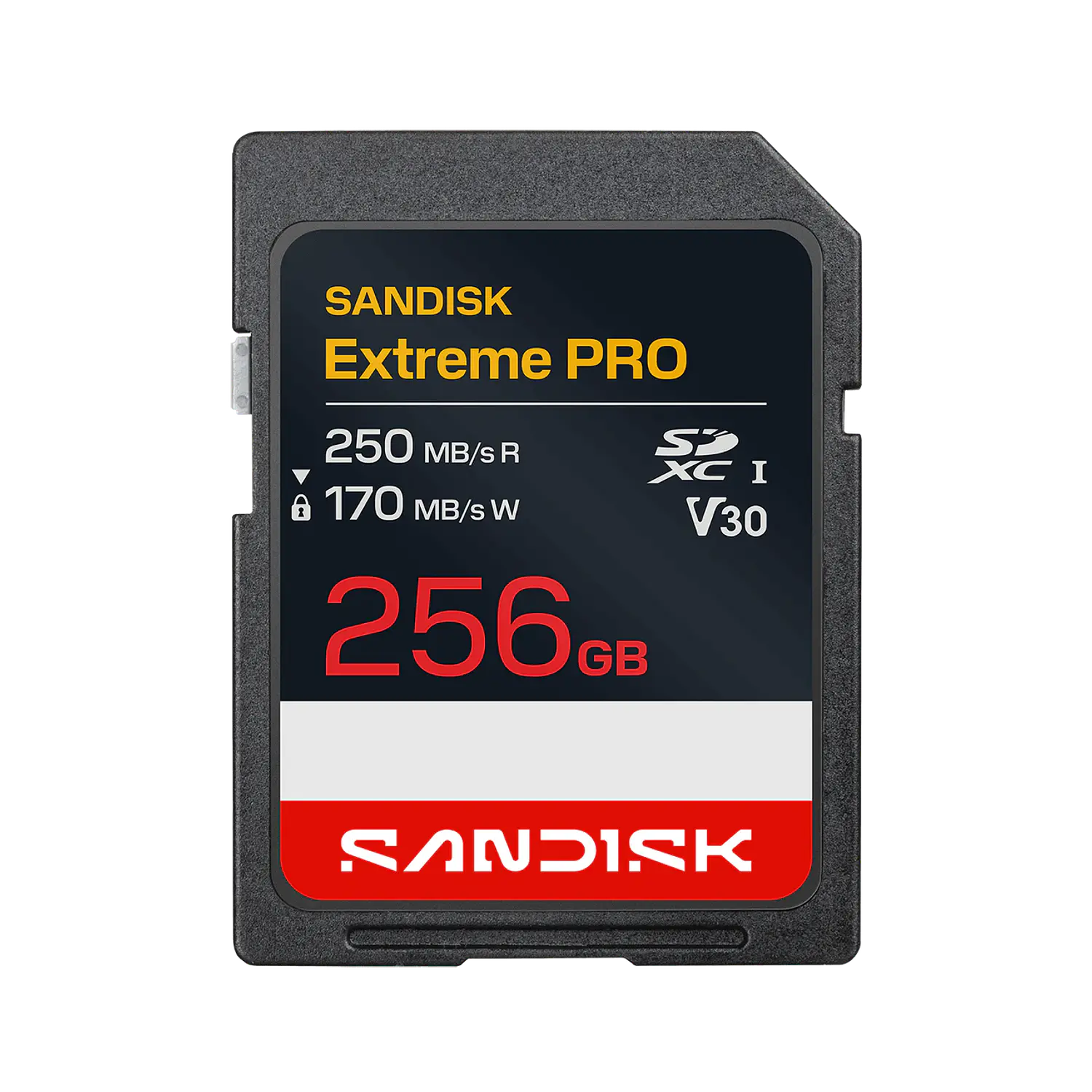 SanDisk Extreme PRO SDSDXXJ-256G-GSCIN, Tarjeta de Memoria SDXC 256GB, UHS-I, Lectura 250MB/s, Escritura 170MB/s, U3, V30, 4K UHD