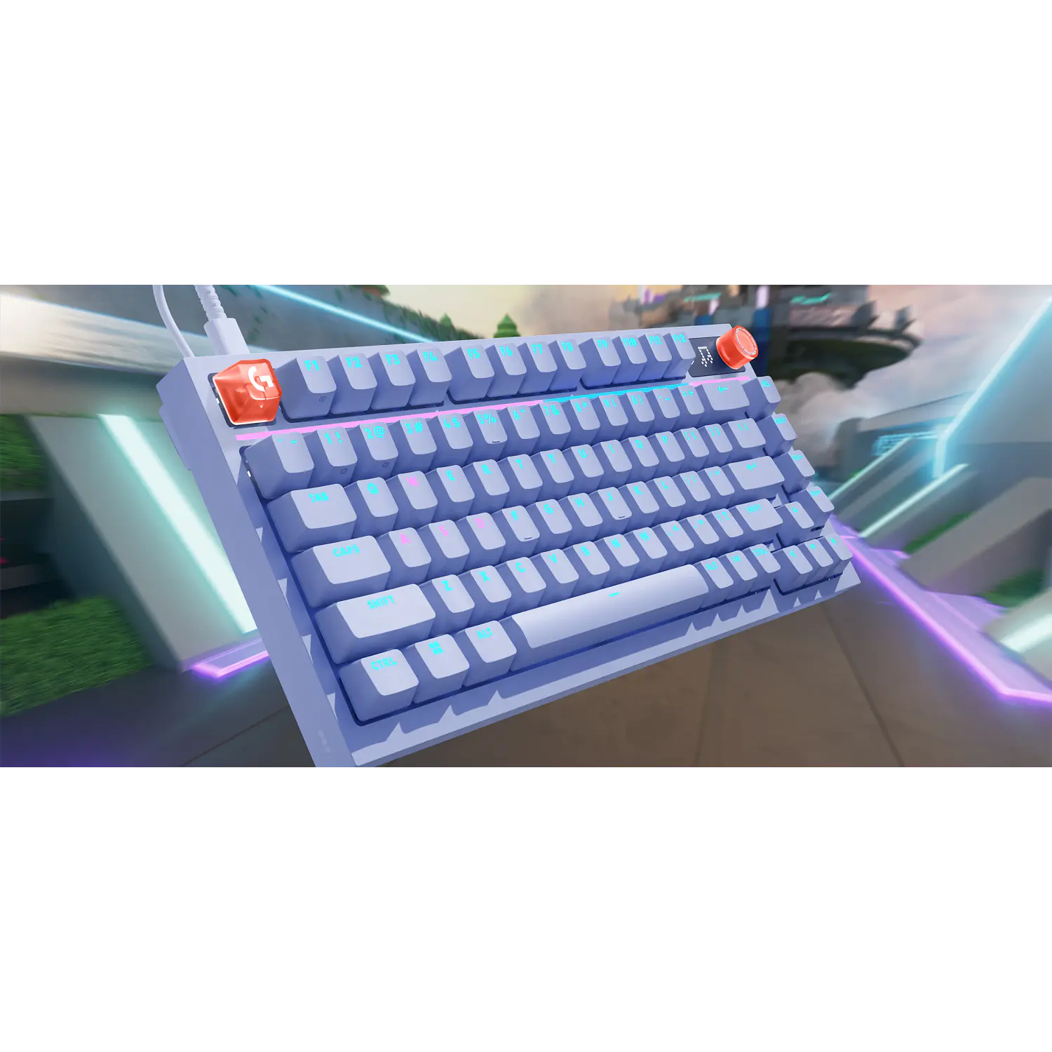 Logitech G316 X 75, Teclado Gamer Mecánico 75%, 8kHz, Switches Táctiles Hot-Swap, RGB LIGHTSYNC, PBT, USB-C, Negro, Inglés US 4