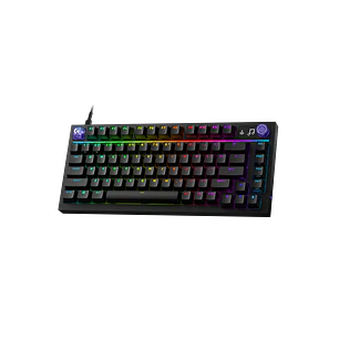 Logitech G316 X 75, Teclado Gamer Mecánico 75%, 8kHz, Switches Táctiles Hot-Swap, RGB LIGHTSYNC, PBT, USB-C, Negro, Inglés US