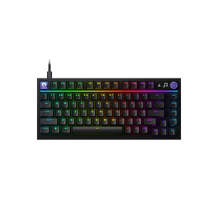 Logitech G316 X 75, Teclado Gamer Mecánico 75%, 8kHz, Switches Táctiles Hot-Swap, RGB LIGHTSYNC, PBT, USB-C, Negro, Inglés US