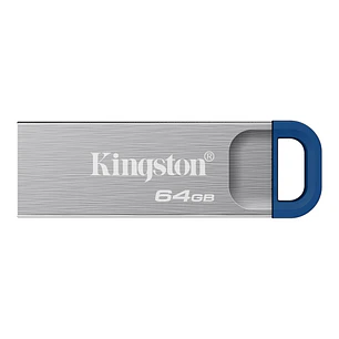 Kingston DataTraveler Kyson G2, Pendrive 64GB, USB-A 3.2 Gen 1, Lectura 220MB/s, Metálico Sin Tapa