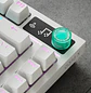 Logitech G316 X 75, Teclado Gamer Mecánico 75%, 8kHz, Switches Táctiles Hot-Swap, RGB LIGHTSYNC, PBT, USB-C, Inglés US, Blanco - Miniatura 4