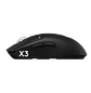 Logitech G PRO X3 SUPERSTRIKE, Mouse Gamer Inalámbrico LIGHTSPEED, HITS, HERO 2 48.000 DPI, 8kHz, 135h+, Negro Medianoche - Miniatura 3
