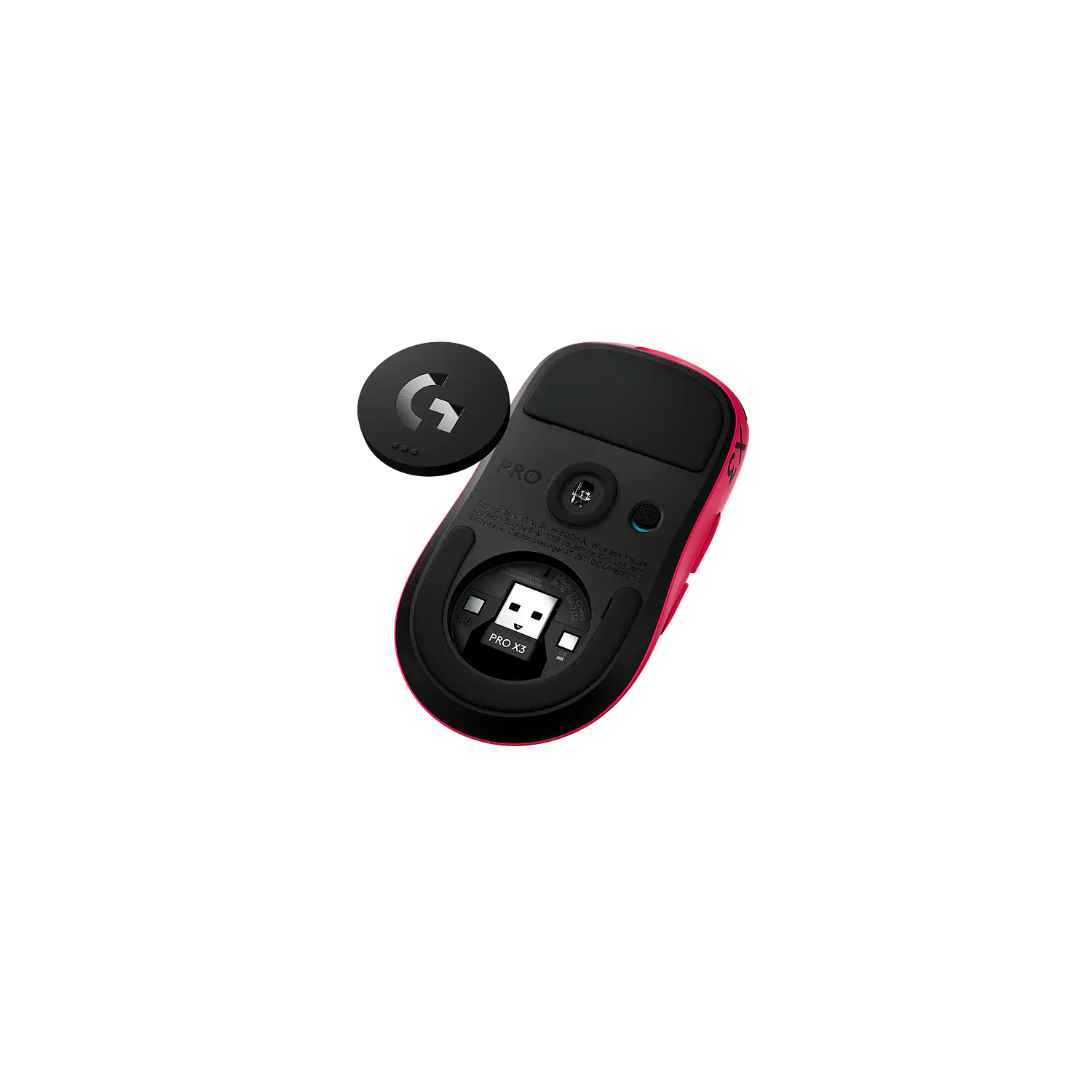 Logitech G PRO X3 SUPERSTRIKE, Mouse Gamer Inalámbrico LIGHTSPEED, HITS, HERO 2 48.000 DPI, 8kHz, 135h+, Magenta Eclipse 5