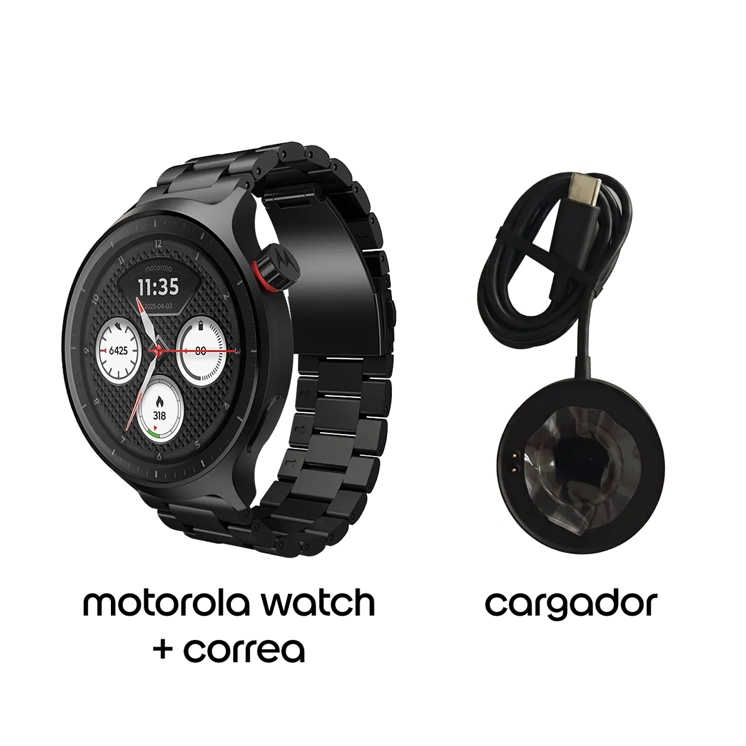 Motorola Moto Watch 2026, Smartwatch 47mm OLED 1,43