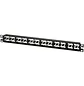 Panduit Mini-Com CPP48HDWBLY, Patch Panel Modular Vacío de Alta Densidad, 48 Puertos, Rack 19