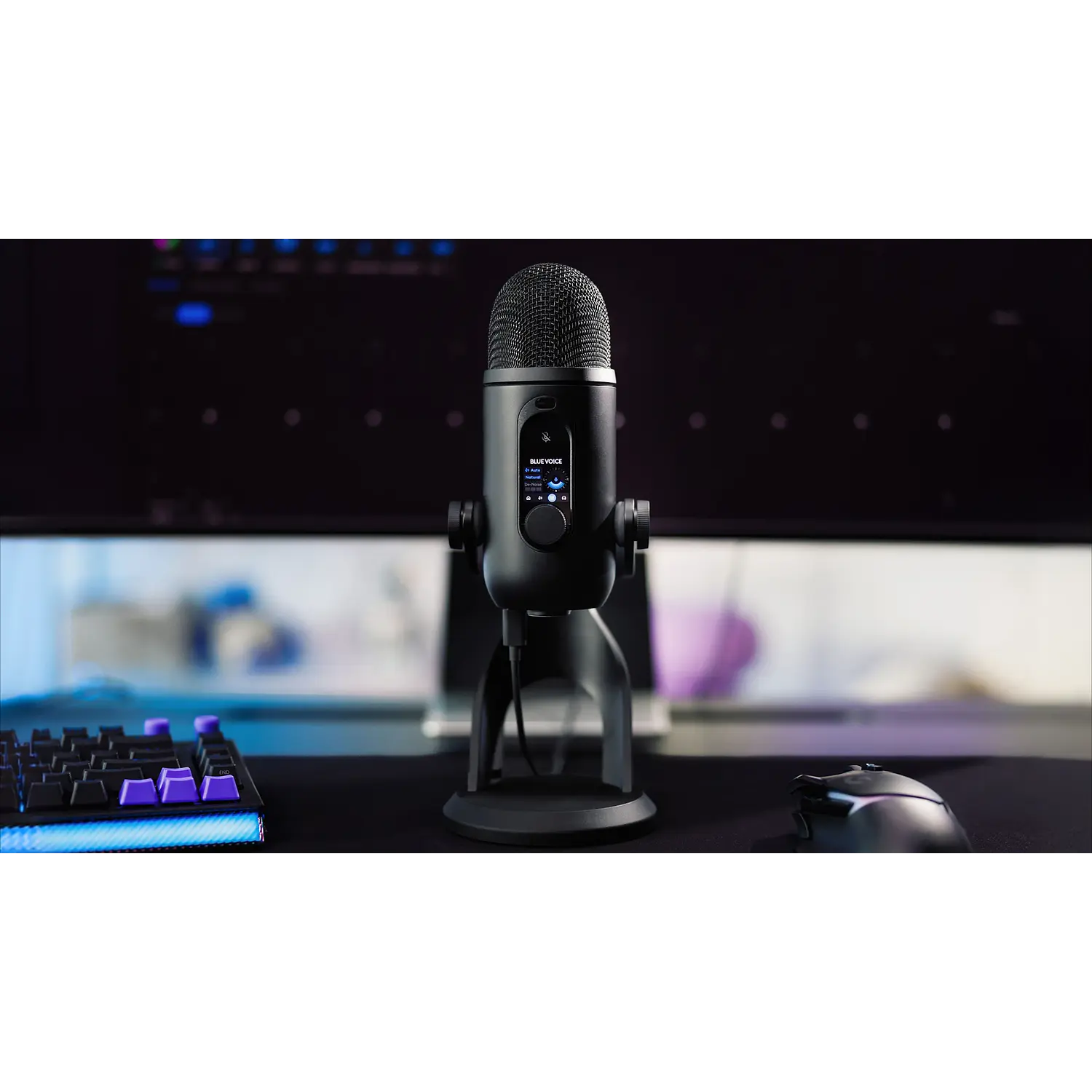 Logitech G YETI 2, Micrófono USB-C Multipatrón, 24 Bits, 48kHz, Blue VO!CE, Sensor 3D, Pantalla LED 1,3