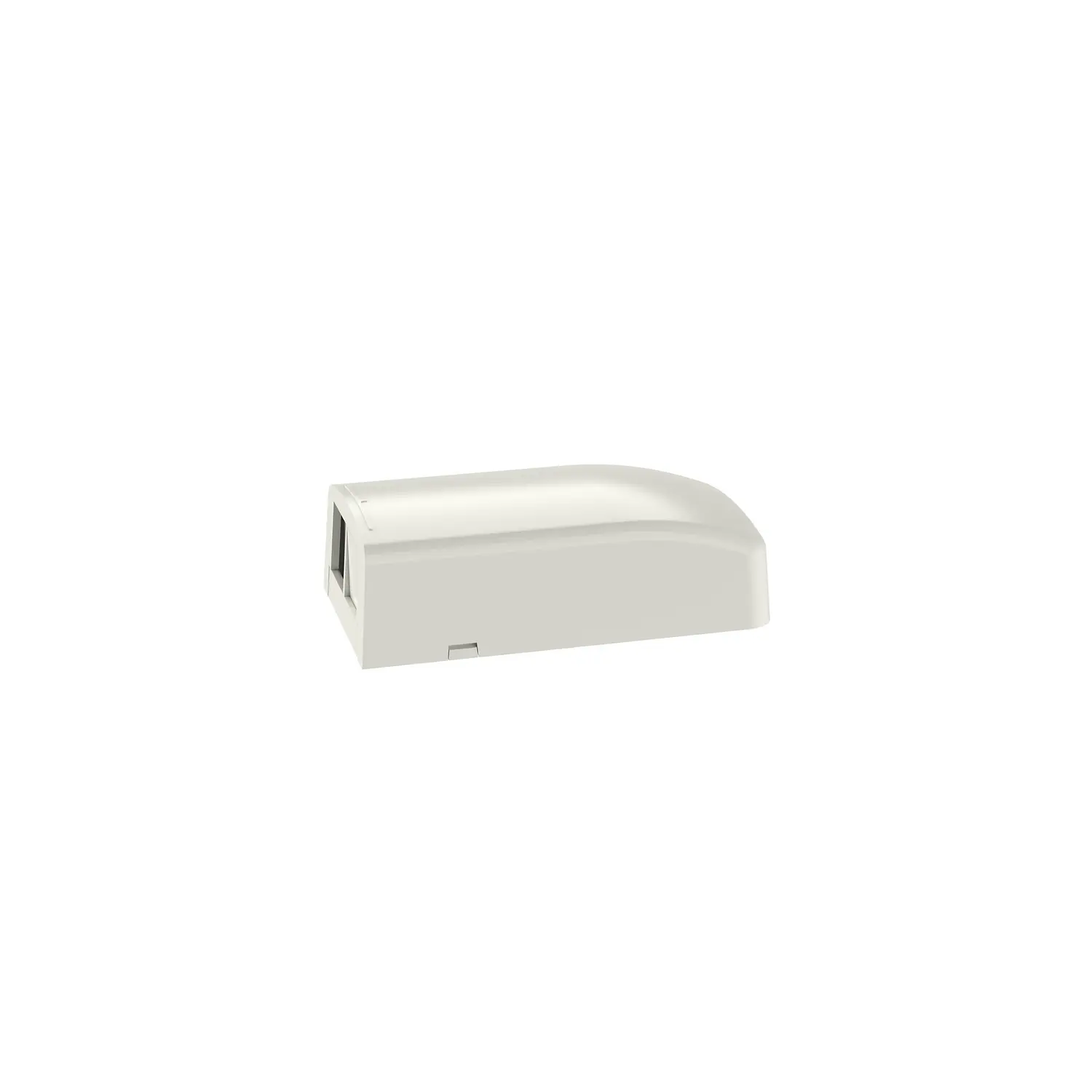 Panduit NetKey, Caja de Montaje en Superficie para 2 Puertos Keystone, Perfil Bajo, ABS, Blanco Hueso 3