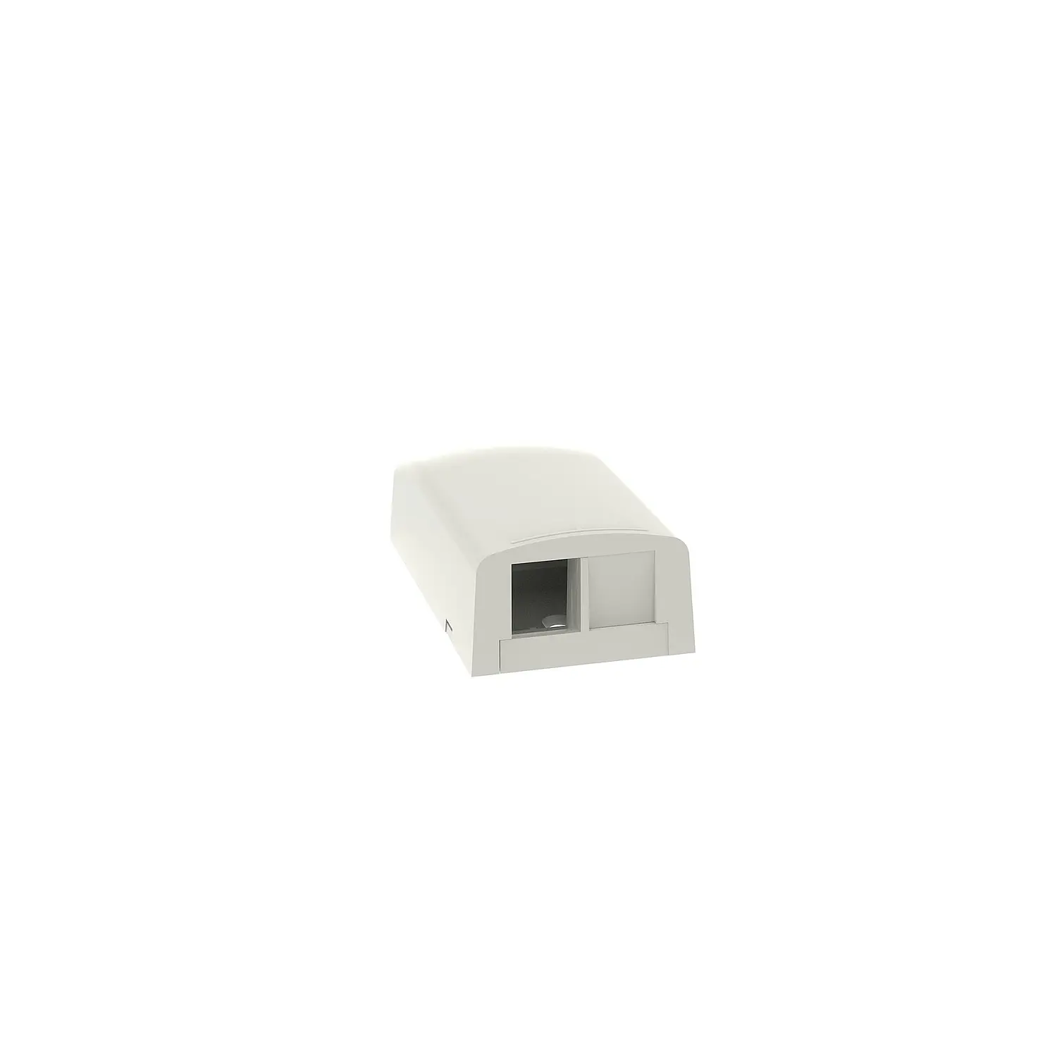 Panduit NetKey, Caja de Montaje en Superficie para 2 Puertos Keystone, Perfil Bajo, ABS, Blanco Hueso 2