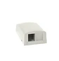 Panduit NetKey, Caja de Montaje en Superficie para 2 Puertos Keystone, Perfil Bajo, ABS, Blanco Hueso - Miniatura 2
