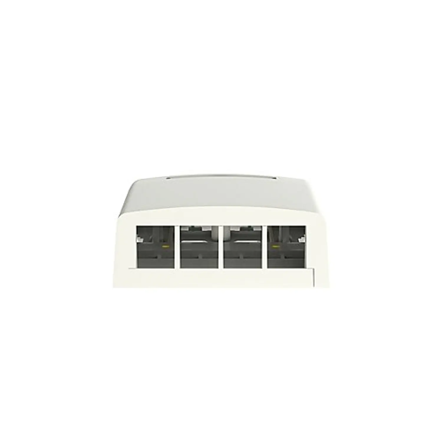 Panduit NetKey NK4BXIW-AY, Caja de Montaje en Superficie para 4 Puertos Keystone, Perfil Bajo, ABS, Blanco Hueso 2