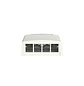 Panduit NetKey NK4BXIW-AY, Caja de Montaje en Superficie para 4 Puertos Keystone, Perfil Bajo, ABS, Blanco Hueso - Miniatura 2