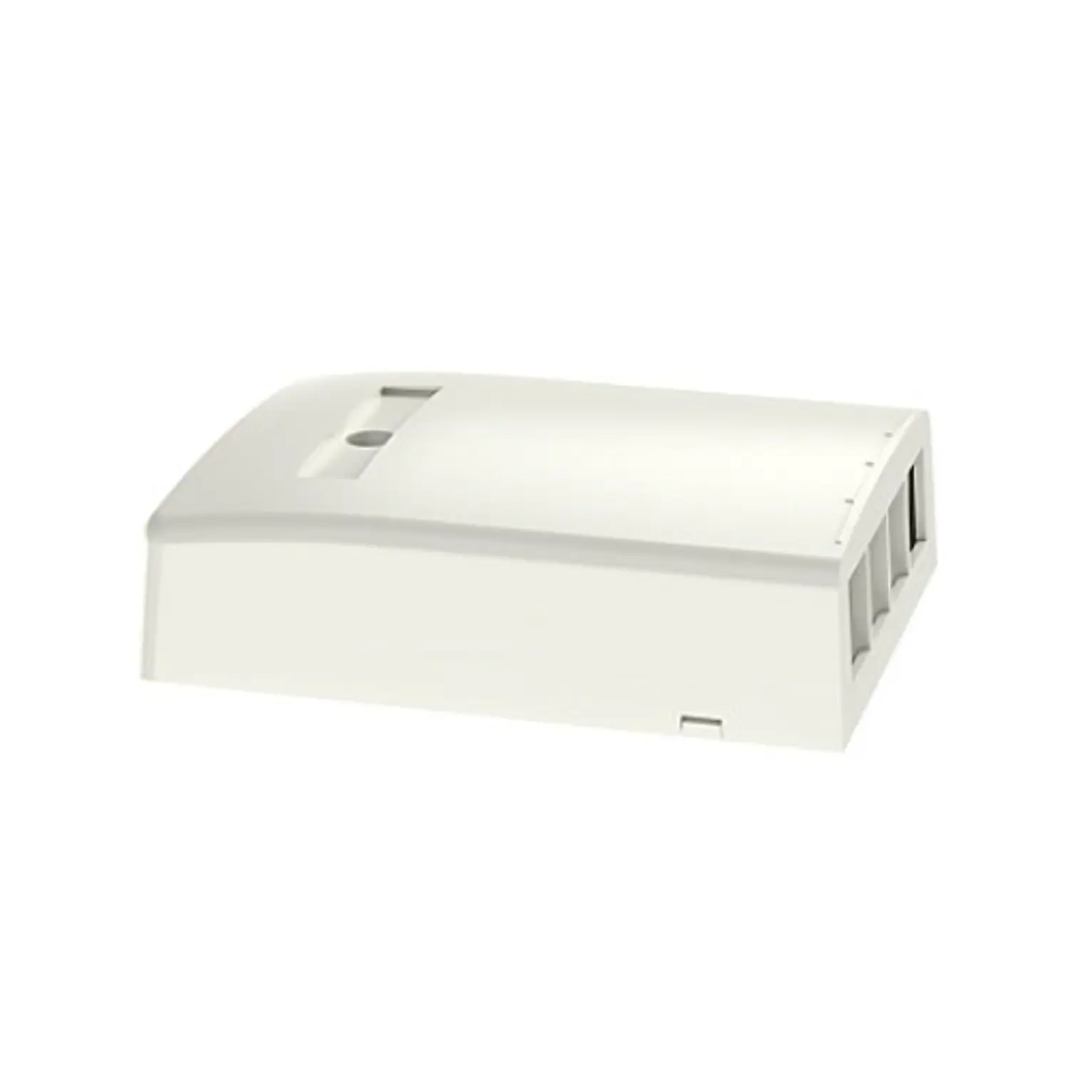 Panduit NetKey NK4BXIW-AY, Caja de Montaje en Superficie para 4 Puertos Keystone, Perfil Bajo, ABS, Blanco Hueso 3