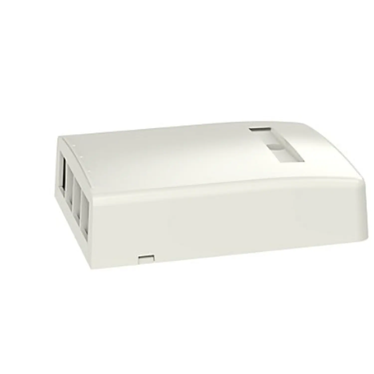 Panduit NetKey NK4BXIW-AY, Caja de Montaje en Superficie para 4 Puertos Keystone, Perfil Bajo, ABS, Blanco Hueso 4