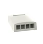 Panduit NetKey NK4BXIW-AY, Caja de Montaje en Superficie para 4 Puertos Keystone, Perfil Bajo, ABS, Blanco Hueso - Miniatura 1