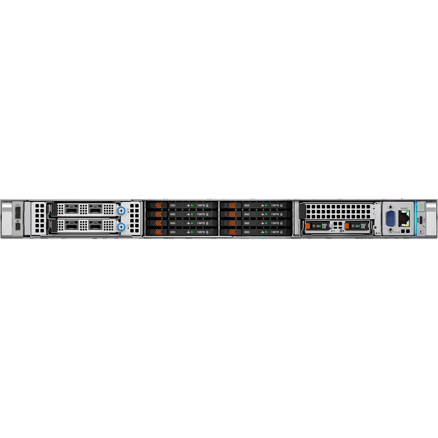 Dell PowerEdge R470 R470271_6505P132, Servidor Rack 1U, Xeon 6 6505P, 32GB DDR5, SSD 480GB 2