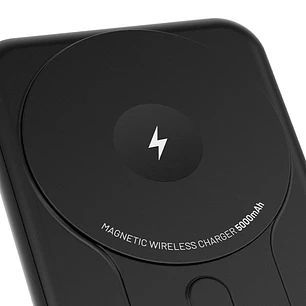 Klip Xtreme PowerMag 5000 KPB-350, Power Bank Magnético 5000mAh, MagSafe, Qi 15W, USB-C PD 20W, Negro