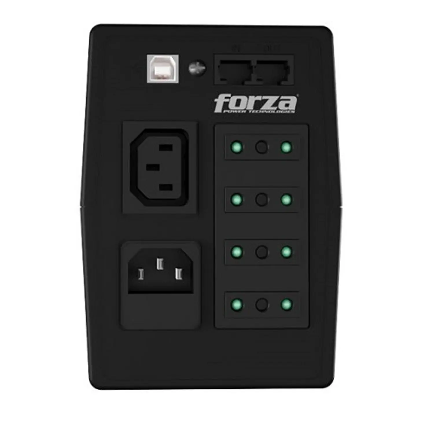 Forza SL-612UL-C, UPS Interactiva 600VA, 360W, 220V, 5 Salidas, Pantalla LCD Táctil, AVR, USB 3