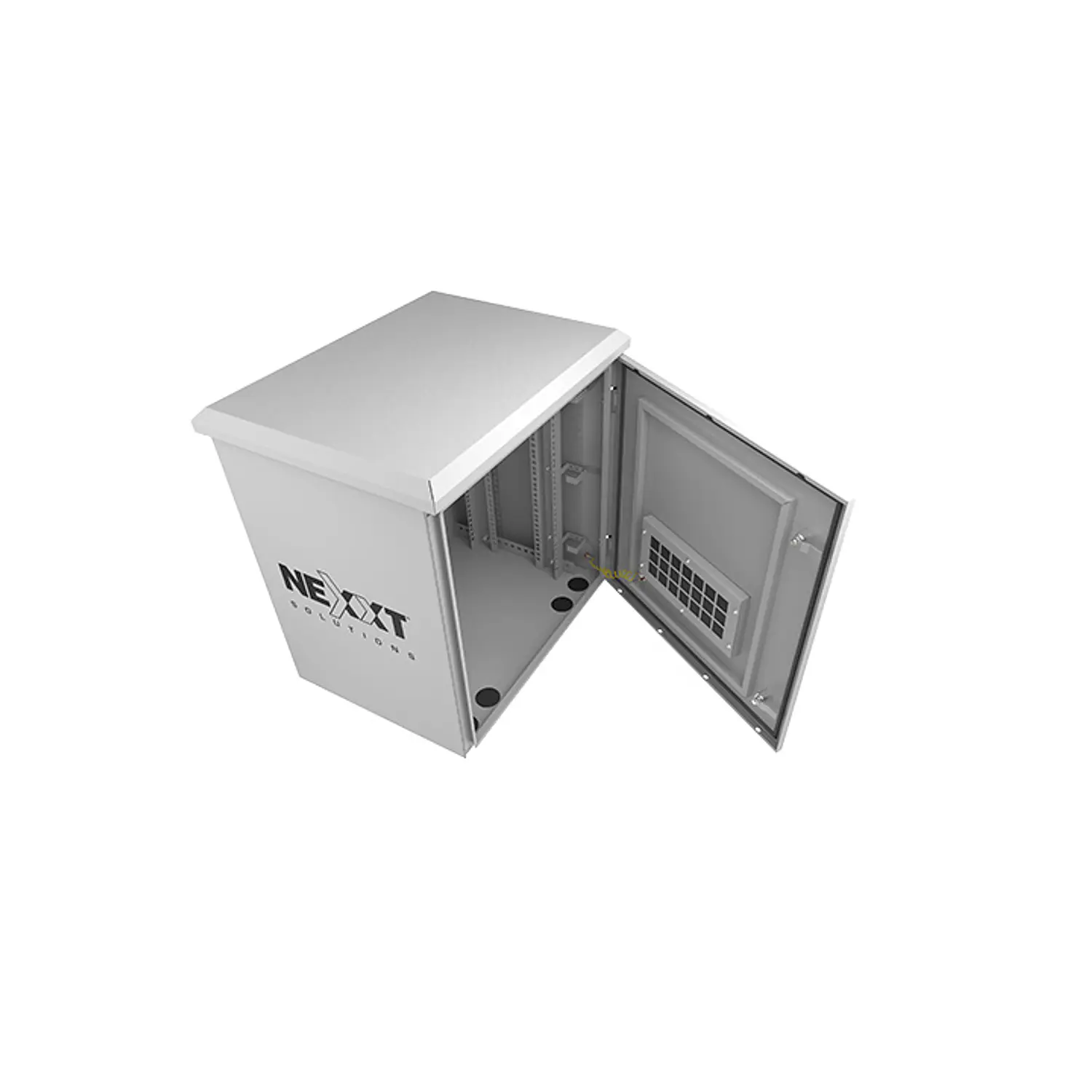 Nexxt Solutions NPC-O9U64P, Gabinete Rack Exterior 9U, 600x450mm, IP55, 100kg, 2 Ventiladores, Gris 8