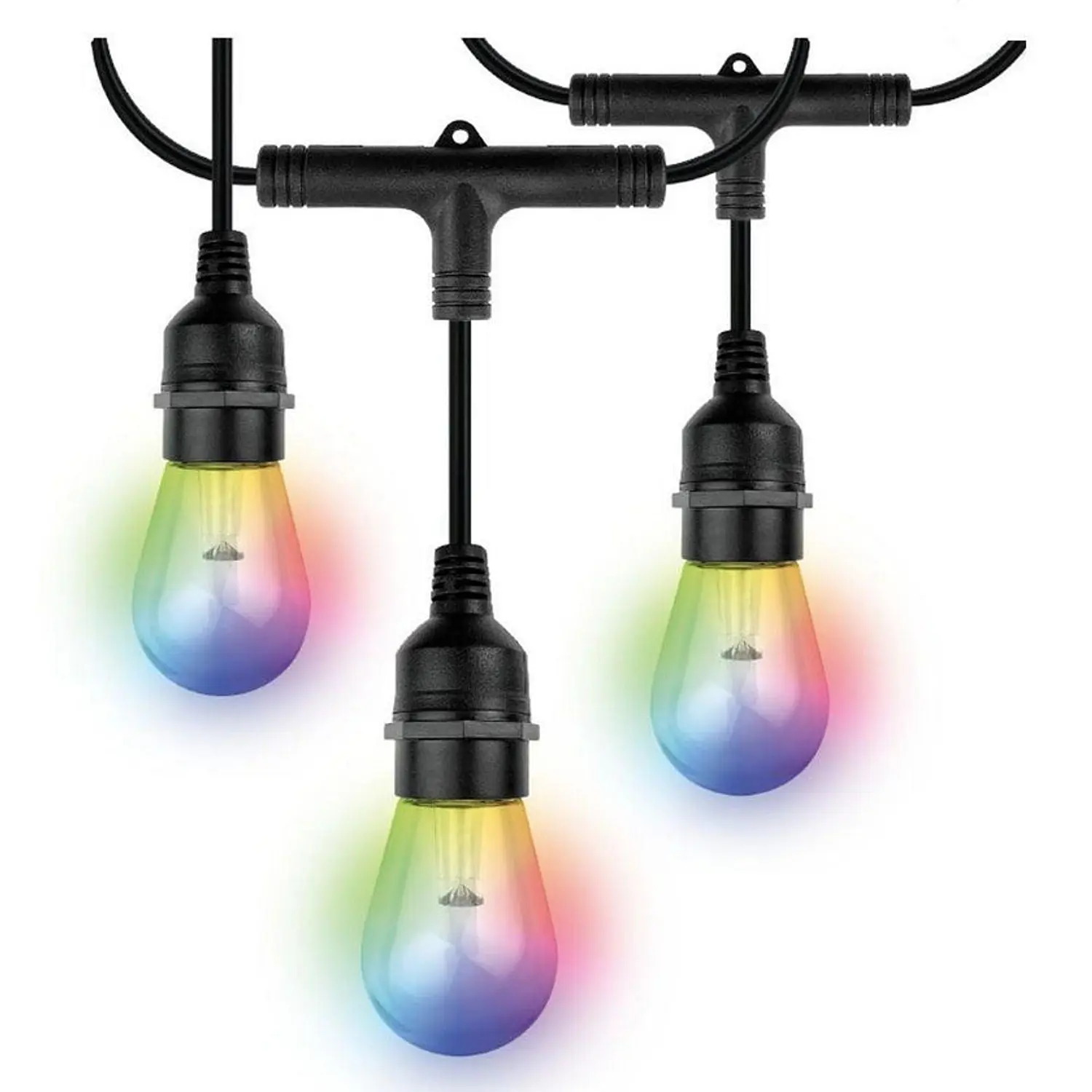 Nexxt Home NHB-O100, Guirnalda LED Inteligente Wi-Fi 14.6m, 24 Luces RGB y Blanco, IP65, Alexa 1