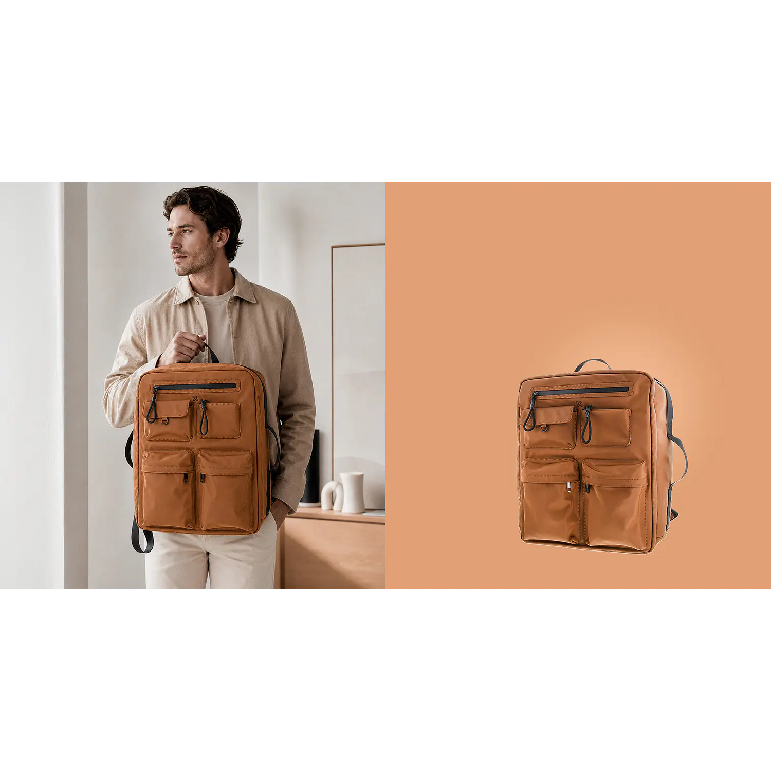 Klip Xtreme Nomadia KNB-775, Mochila de Viaje 2 en 1 para Notebook 17.3